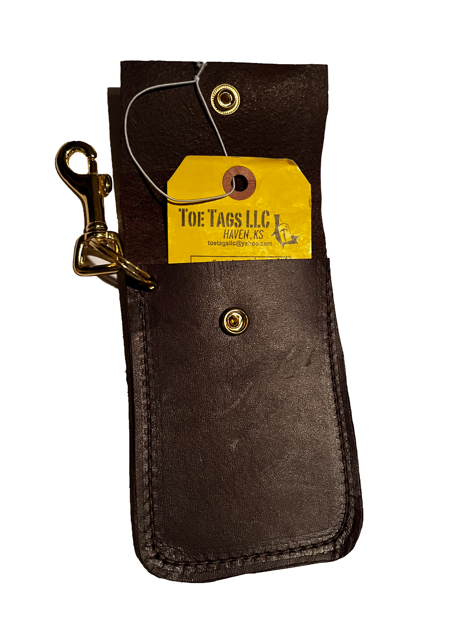 Leather Toe Tag Holder